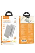 Hoco. Q22 Taurus 22.5W PD 20W Magsafe Dijital Ekranlı Powerbank - Gri thumbnail 4