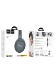 Hoco. W37 Aux Destekli Gürültü Engelleyicili Bluetooth Kablosuz Kulaklık - Mavi thumbnail 3