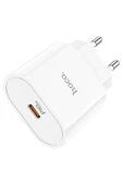 Hoco. C94A Metro 20W Type-C Çıkışlı PD Hızlı Şarj Aleti - Beyaz thumbnail 3