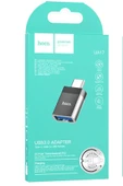 Hoco. UA17 Tak Çalıştır Type-C to USB 3.0 Dönüştürücü - Siyah thumbnail 6