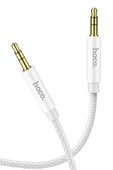 Hoco. UPA19 1M Hasırlı 3.5mm Aux Kablo - Gümüş thumbnail 1