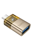 Hoco. UA36B Tak Çalıştır Type-C to USB 3.0 Dönüştürücü - Gold thumbnail 1