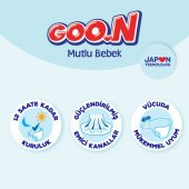 Goon Mutlu Bebek Bant Bebek Bezi 3 Beden Aylık Fırsat Paket 200 Adet - 4