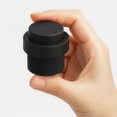 Kapı Stoper Metal Siyah Tırtıklı Model Vidalı Montaj Kauçuk Başlıklı Kapı Tamponu Durdurucu Koruyucu thumbnail 5