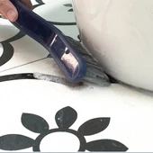 Cımbızlı Fırça Çok Amaçlı  Kademeli Kesim Uçlu Banyo Klozet Kenarı Pencere Temizleme Aparatı thumbnail 4