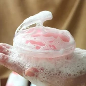 İnce Uçlu Şampuan Hazneli Silikon Duş Fırçası - Saç Yıkama Masaj Aleti thumbnail 3