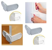 Bebek Çocuk Güvenlik Çekmece Ve Dolap İçin Kendiliğinde Yapışkanlı Vidasız Köşe Kapak Kilidi thumbnail 1