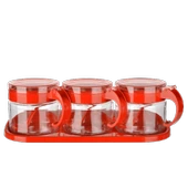 Baharat Seti 3 Adet Kaşıklı Standlı Cam Baharatlık thumbnail 3