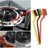 3 Lü Detay Temizlik Fırça Seti  Araba -mutfak Ocak - Fayans Temizlik Fırça (bakır- Demir- Plastik) thumbnail 1