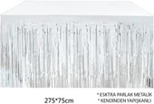 Gümüş Metalize Masa Eteği 275x75 Cm - Kendinden Yapışkanlı thumbnail 5
