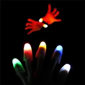 Led Işıklı Renkli Sihirli Parmak Işıklı Parmak Şaka Parmak 1 Adet thumbnail 4