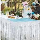 Gümüş Metalize Masa Eteği 275x75 Cm - Kendinden Yapışkanlı thumbnail 4