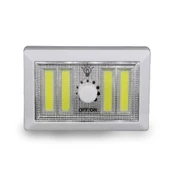 4 Ledli Pilli Led Lamba Güç Ayarlı Led Portatif Lamba Led Işık - Mıknatıslı Yapışkanlı thumbnail 1