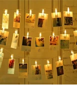 Işıklı Mandallı Fotoğraf Albümü 5m - 30 Led thumbnail 5