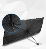 Katlanabilir Araç Ön Camı Güneş Koruyucu Gölge Şemsiye Araba Şemsiyesi (130x75 Cm) thumbnail 4