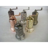 Osmanlı Motifli Kahve Ve Baharat Değirmeni Gümüş thumbnail 3