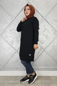 KADIN ETİKET DETAYLI TAKMA KOL TESETTÜR TUNİK thumbnail 6