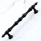 Mobilya Çekmece Mutfak Dolabı Dolap Kulpları Kulbu Kulpu Siyah Metal Kulp 96 mm-9.6 cm thumbnail 2