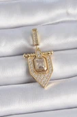 pilelistore Pirinç Gold Renk Baget Zirkon Taşlı Ajda Charm - TJ-BC1011 thumbnail 1