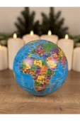 Masa Üstü 360 Derece Dönen Dünya Küresi thumbnail 2
