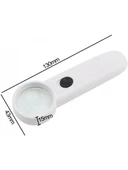 pilelistore 15X Çok Fonksiyonlu 2 Led Işıklı Taşınabilir El Büyüteç - 3