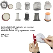 KCVC 8015, King K 368, Pirantech EK 340, EK 012 Markalarıyla Uyumlu Filtre Koruma Bezi 12'li thumbnail 3