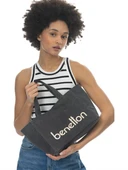 1102-2K6 BENETTON ÇANTASİYAH thumbnail 3