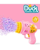 Kayyum Oyuncak Ördekli Pilli Köpük Tabancası Pembe 6050 thumbnail 2