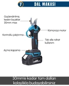 PH291 Akülü 11li Set (Led Işık, Lazer Metre, Somun Sıkma, Dekupaj, Oto Yıkama, Dal Makası, thumbnail 10