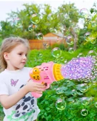 Kayyum Oyuncak Ördekli Pilli Köpük Tabancası Pembe 6050 thumbnail 3