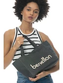 1102-2K6 BENETTON ÇANTASİYAH thumbnail 1