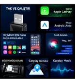 Mpia CP2 Kablosuz Car Play Adaptörü Android Cihazlar Için Wireless Carplay Çevirici thumbnail 4