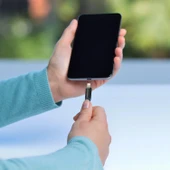 Polosmart PBS410 20W Type-C to Lightning Ultra Dayanıklı Hızlı Şarj ve Data Kablosu Gri thumbnail 2