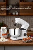 Torima TMK-1400DT Beyaz Stand Mikser , Hamur Yoğurma Makinesi , Mutfak Şefi 1400W thumbnail 4