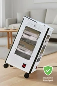 Kiwi KHT-8407 Quartz Isıtıcı 5 Yönlü Isıtma & Enerji Tasarruflu Kuvars Tüp & Taşınabilir Tasarım thumbnail 5