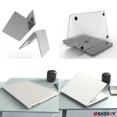 MacBook Pro 14.2 İnç Kılıf M1-M2-M3 A2442-A2779-A2992 için Dayanıklı Koruyucu Mat Plastik Sert Kılıf  Şeffaf thumbnail 5