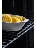 Acar JEA7377 Nova Beyaz Porselen Oval Fırın Kabı 19 cm thumbnail 2