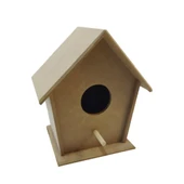 MDF Ahşap Kuş Yuvası - Evi thumbnail 1