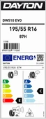 Dayton 195/55R16 87H Dw510E E-C-72 Kış Oto Lastiği (Üretim Yılı: 2025) thumbnail 2