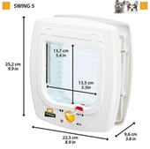 Ferplast Swing 5 Kahverengi Manyetik Kedi Ve Köpek Kapısı13.5x13.7 Cm thumbnail 2