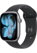 Apple Watch Series 11  42mm Space Gray Al Black SB  S/M GPS Spor Akıllı Saat (Apple Türkiye Garantili) thumbnail 1