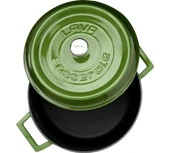 Lava Trendy Yuvarlak Yeşil 24 cm Derin Döküm Tencere thumbnail 3