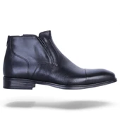 Censay 137 Siyah Garne Zigana Erkek %100 Deri Kürklü Bot thumbnail 2