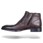 Censay 137 Kahve Antik Erkek %100 Deri Kürklü Bot thumbnail 3