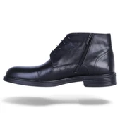 Censay 164 Siyah Garne Zigana Erkek %100 Deri Kürklü Bot thumbnail 3