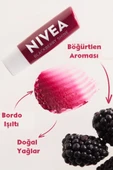 Nivea Dudak Bakım Kremi 4,8gr 24 Saat Nem, Hafif Bordo Işıltı thumbnail 3