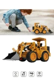 Şarjlı Kumandalı Çocuk Eğitici Full Fonksiyon Oyuncak Araç İş Makinası Kepçe thumbnail 2