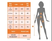 MDB Kadın Yüksek Bel Yandan çapraz Bağcıklı Yırtmaçlı Viskon Iki Iplik Pantolon thumbnail 4