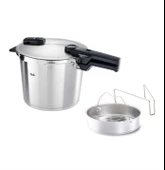 Fissler Vitaquick Premium 6Lt Düdüklü Tencere Haşlama Aparatlı thumbnail 1