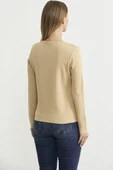 Düğme Kapamalı V Yaka Triko Hırka - Bej thumbnail 5